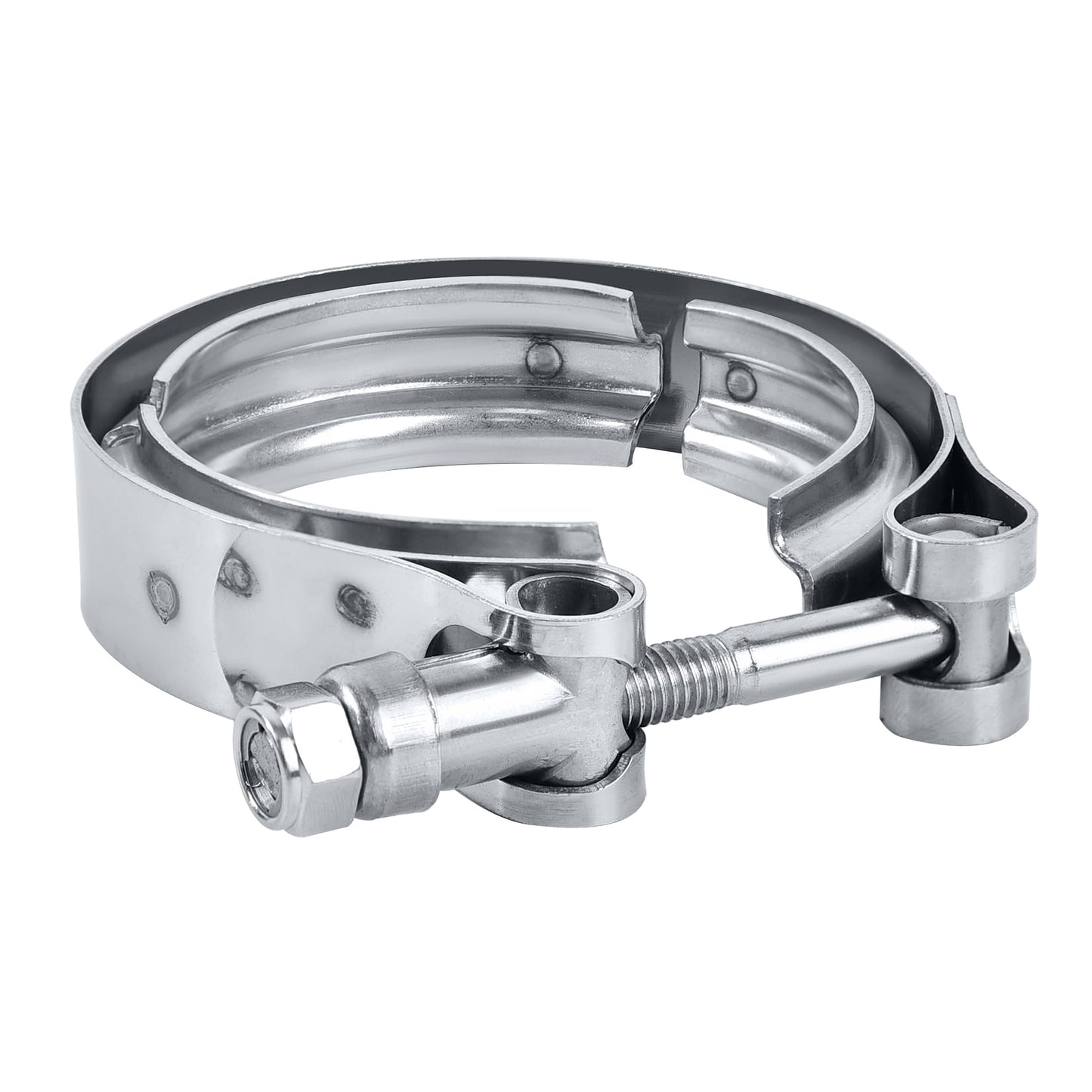 EVIL ENERGY V Band Clamp for Flange Kit Stainless Steel (2, 2.75)